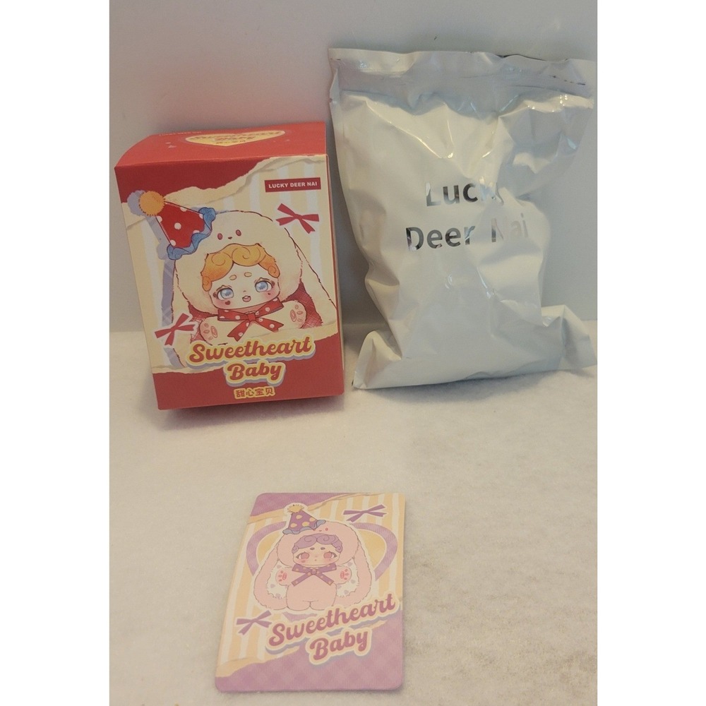 New Lucky Deer Nai Sweetheart Baby Midnight Fireworks Confirmed Blind Box Plush